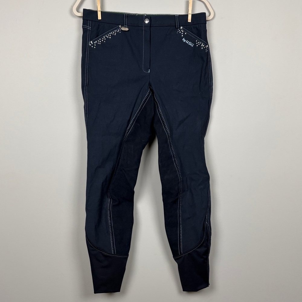 USG Riding Pants Navy with Rhinestone Accents SZ‎ 32